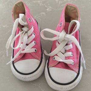Baby girl high top converse